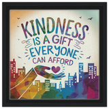 Kindness Framed Canvas