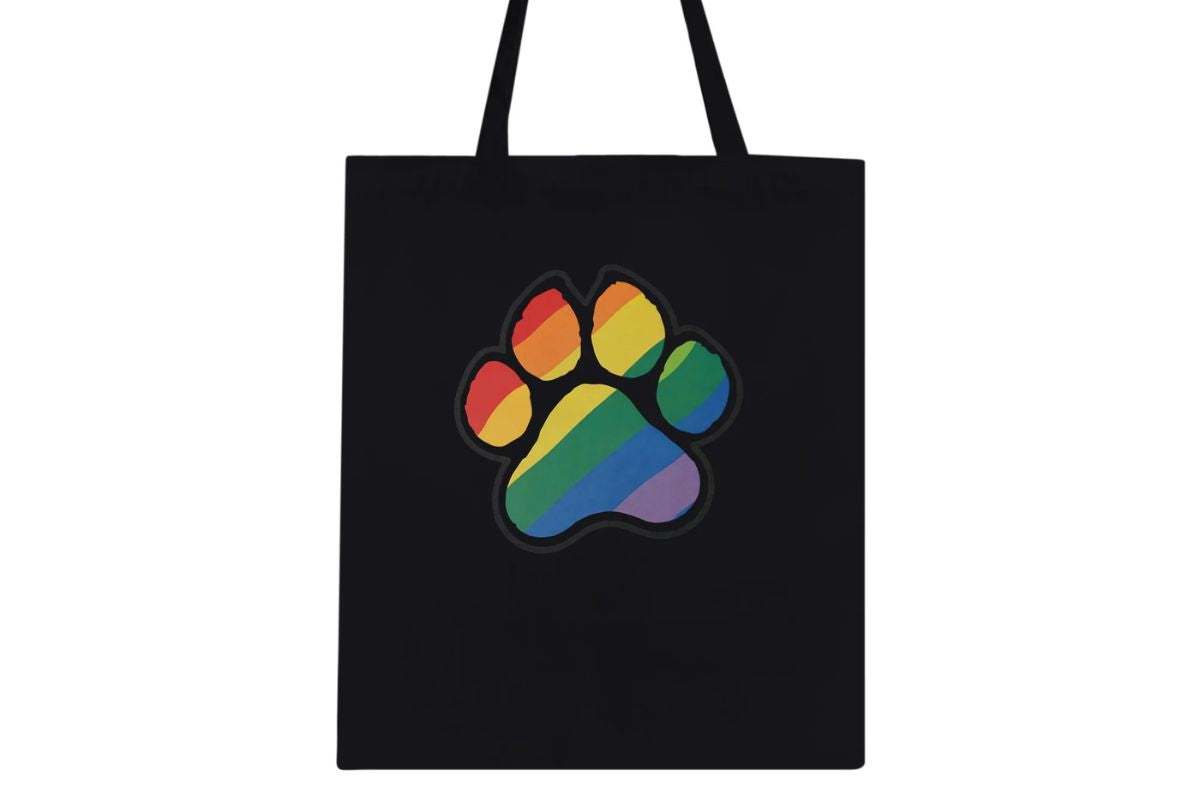 Carry Happiness Wherever You Go with the Rainbow Paw Tote Bag