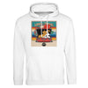 Love and Travel Premium Unisex Pullover White Hoodie