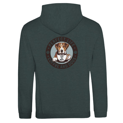 Coffee and Dogs casual wear Unisex Pullover Hoodie