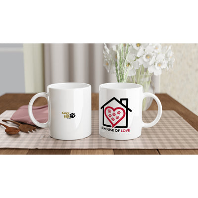 Elegant A House of Love Ceramic Tea Mug