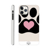 Dog Paw and Heart Tough Case for iPhone 12