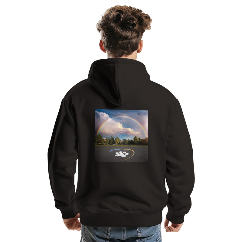 Arched Rainbow (Back Design) Premium Unisex Pullover Hoodie