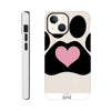 Sleek Designs of Dog Paw and Heart Tough Case