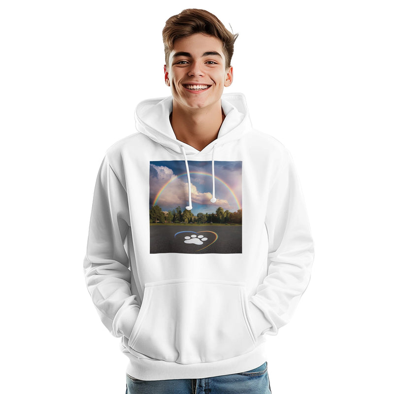 Arched Rainbow Premium Unisex Pullover Hoodie