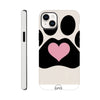 Dog Paw and Heart Tough Case for iPhone 14 Plus