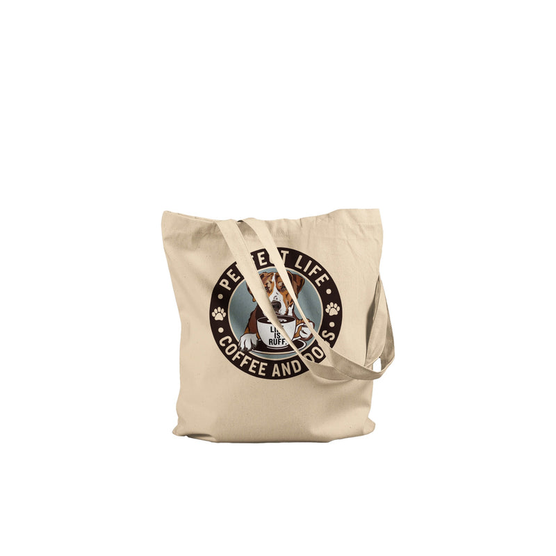 White Coffee and Dogs Premium Tote Bag