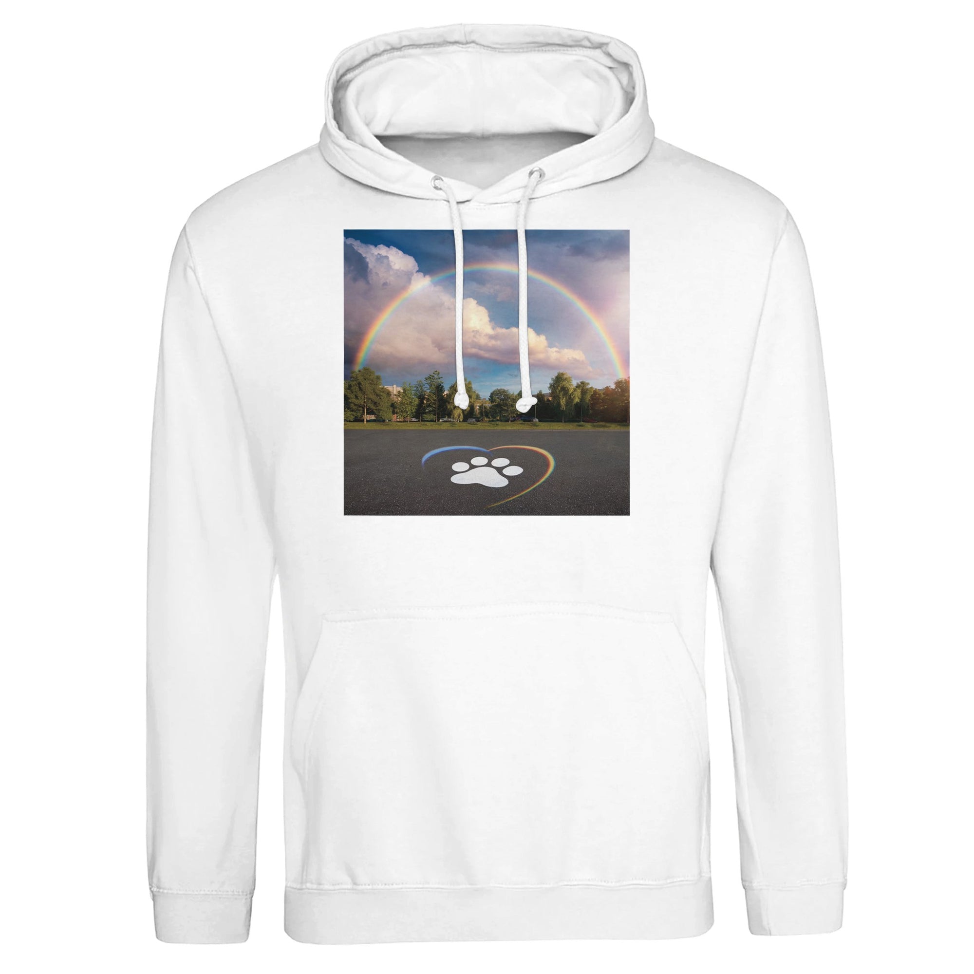 Arched Rainbow Premium Unisex Pullover Hoodie