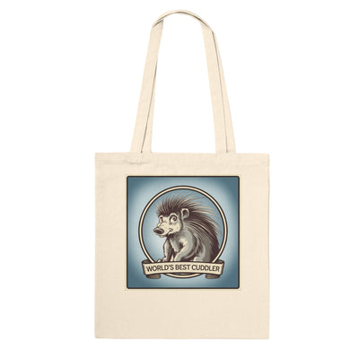 White World's Best Cuddler Premium Tote Bag