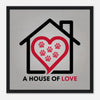 A House of Love Framed Canvas for Home Decor