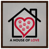 Plywood Color A House of Love Framed Canvas