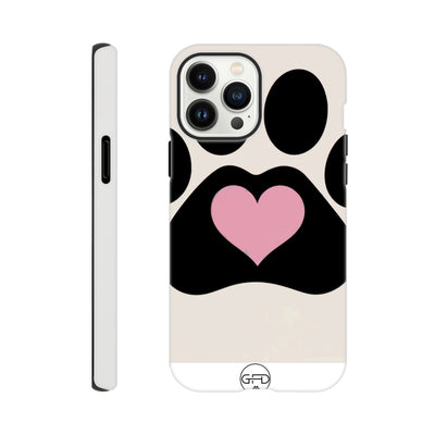 Dog Paw and Heart Tough Case for iPhone 14 Pro Max