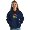 Rainbow Paw Hoodie with kangaroo pocket