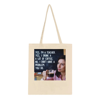 Beige I'm A Teacher Classic Tote Bag